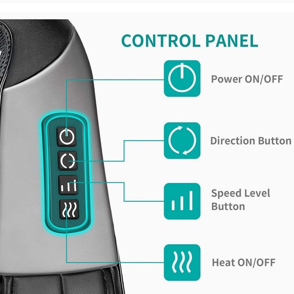 Shiatsu Neck and Back Massager with Soothing Heat - Picture 2 of 3